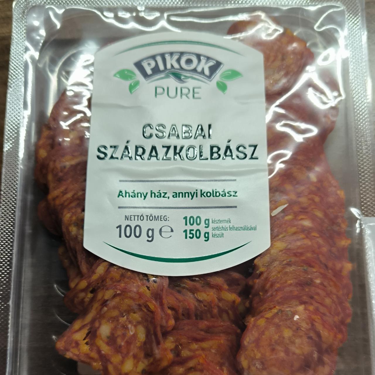 Képek - Csabai szárazkolbász Pikok Pure