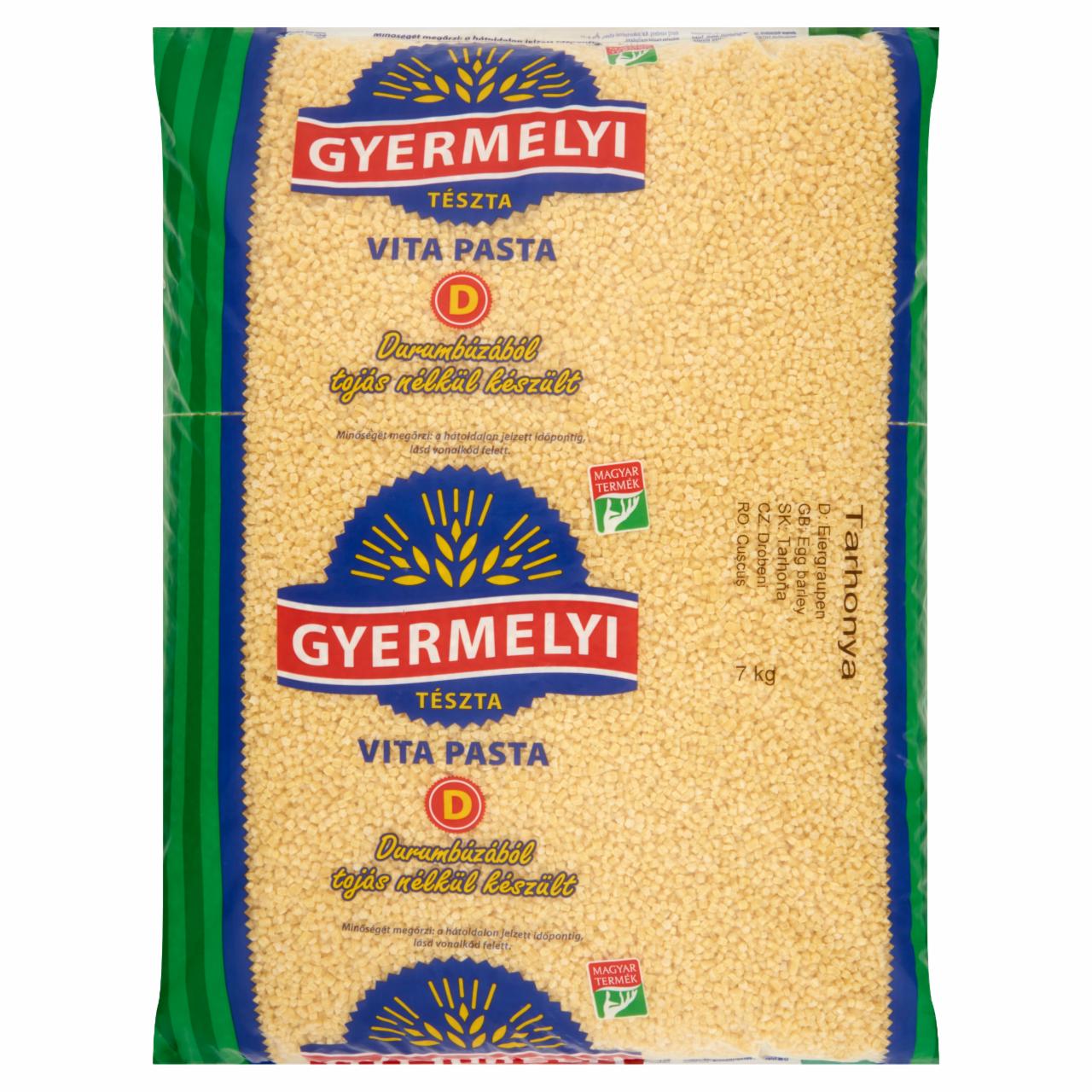 Képek - Gyermelyi Vita Pasta tarhonya durum száraztészta 7 kg