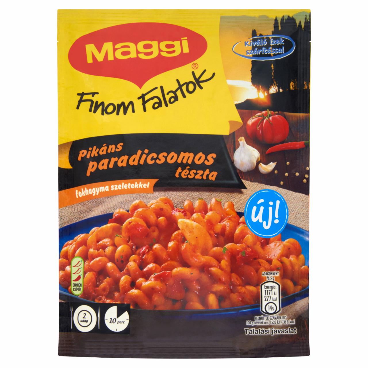 Képek - Maggi Finom Falatok Pikáns paradicsomos tészta fokhagyma szeletekkel 153 g