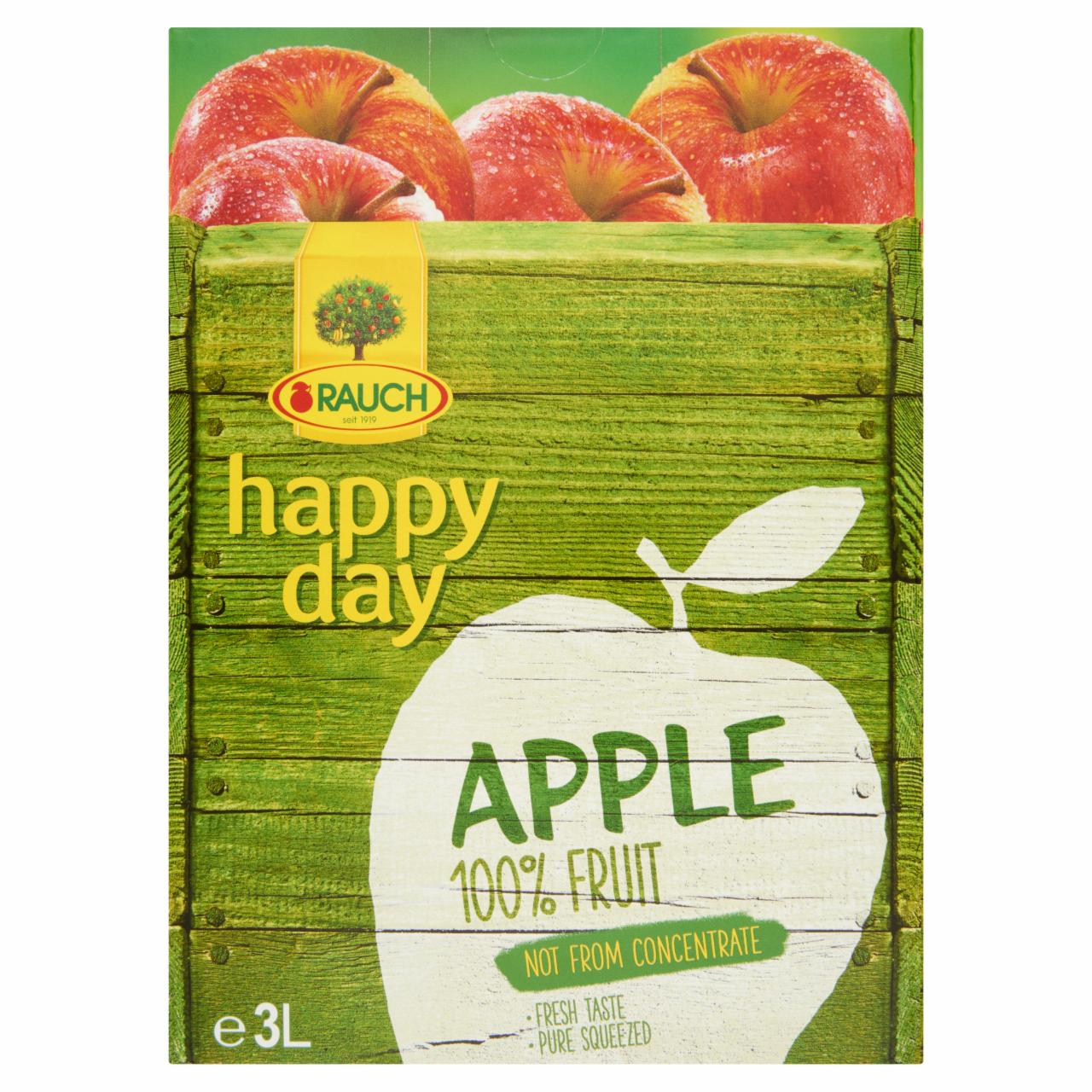 Képek - Rauch Happy Day 100% szűretlen almalé C-vitaminnal 3 l