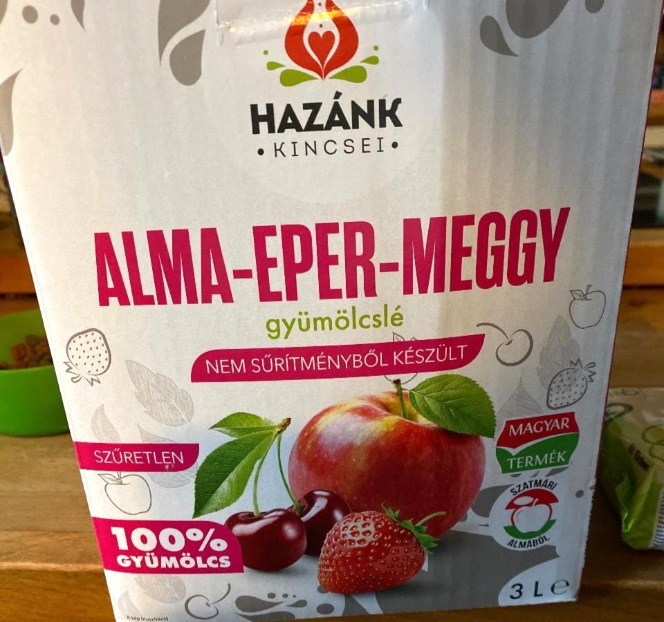 Képek - Alma-eper-meggy gyümölcslé Hazánk kincsei