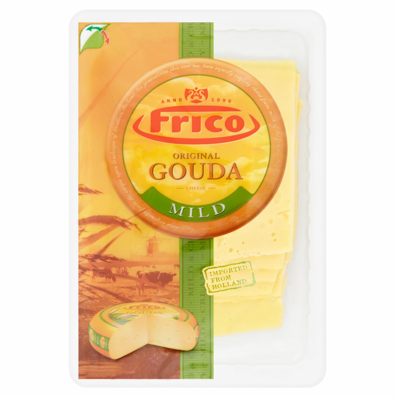 Képek - Frico Gouda Mild félkemény, zsíros szeletelt sajt 150 g