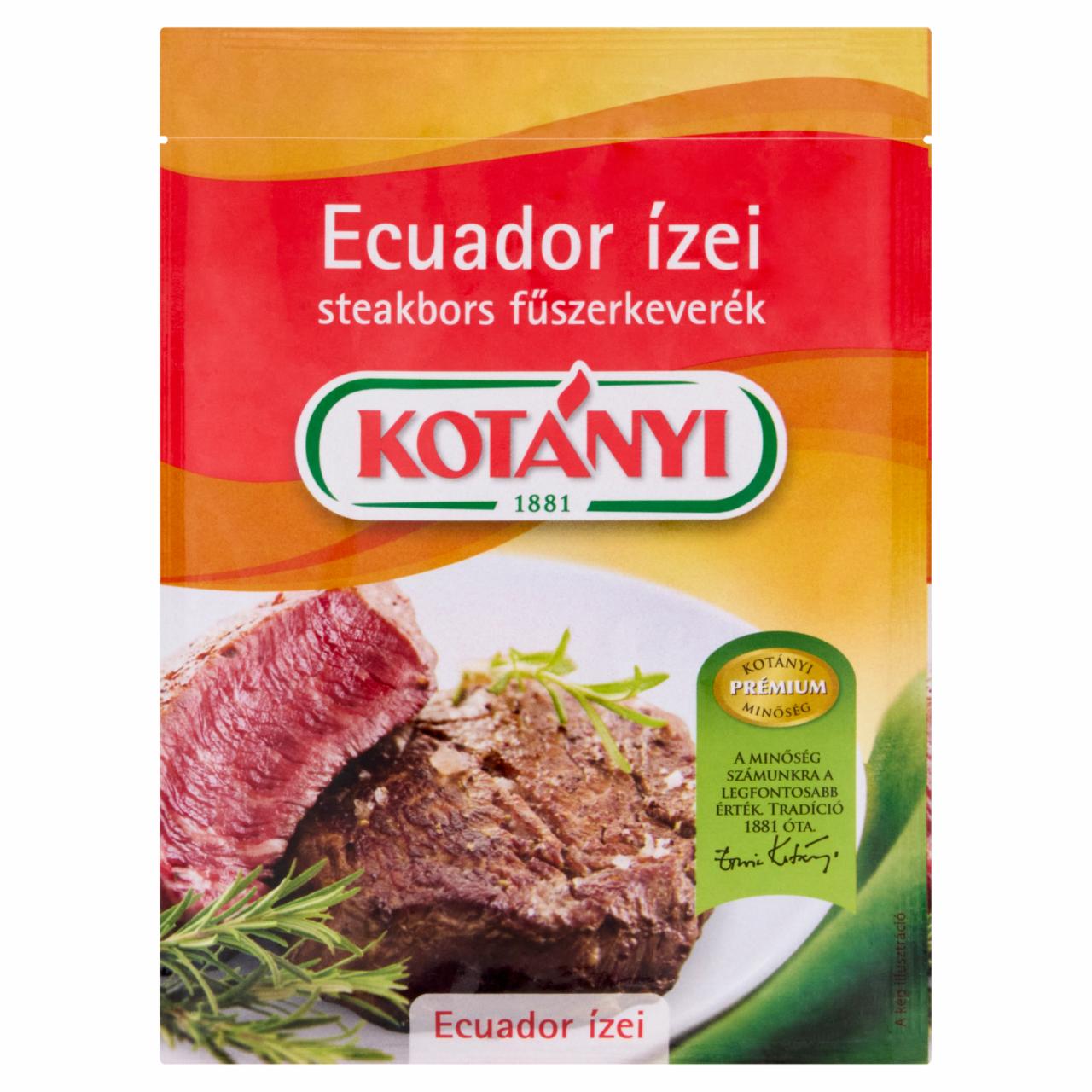 Képek - Kotányi Ecuador ízei steakbors fűszerkeverék 20 g