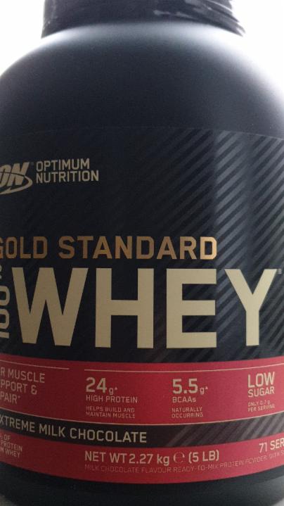 Képek - Gold standard whey protein Extreme milk chocolate Optimum Nutrition