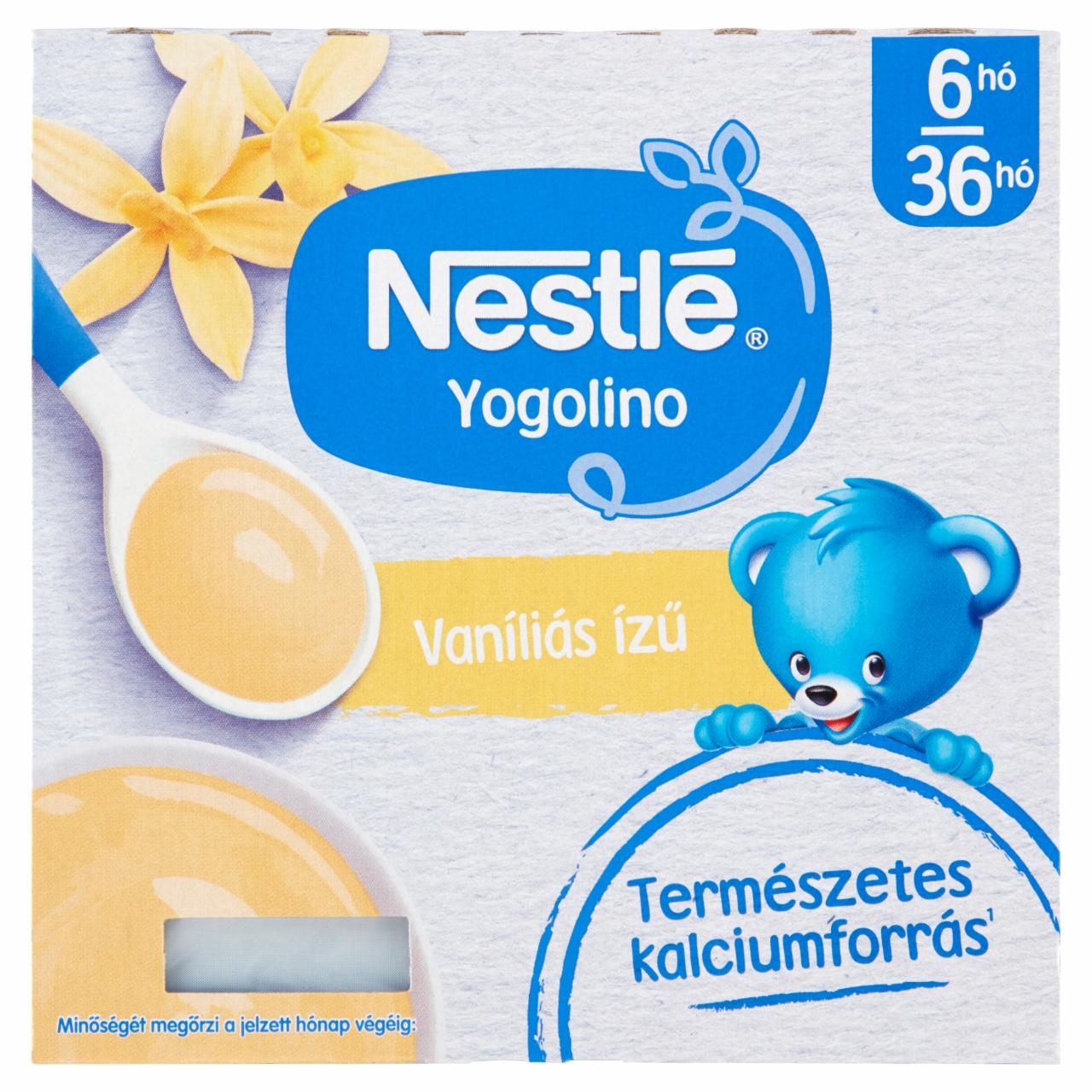 Képek - Nestlé Yogolino vaníliás ízű babapuding 6 hónapos kortól 36 hónapos korig 4 x 100 g (400 g)