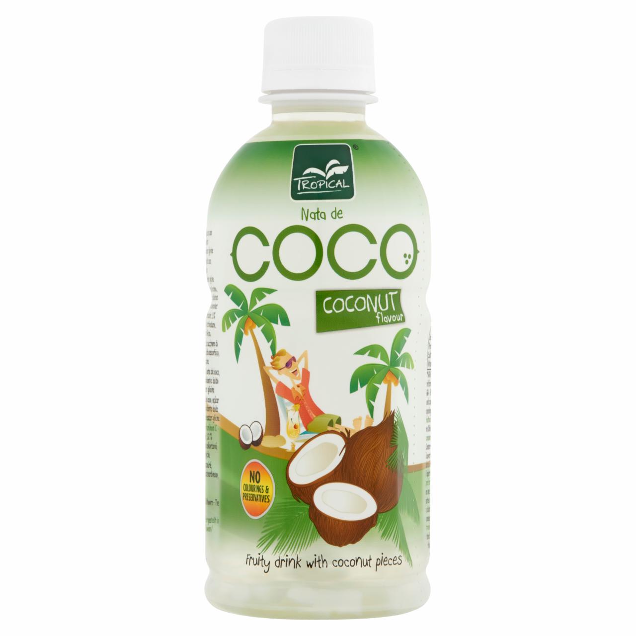 Képek - Tropical Nata de Coco gyümölcsital kókuszdarabokkal 320 ml
