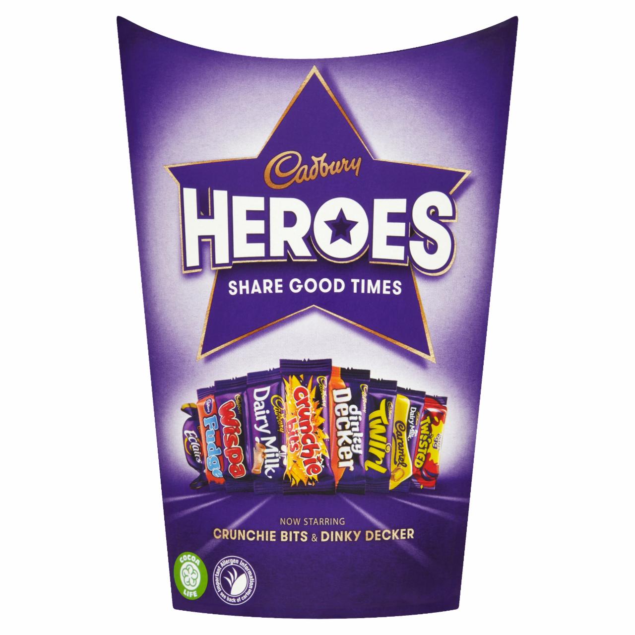 Képek - Cadbury Heroes tejcsokoládé válogatás 185 g
