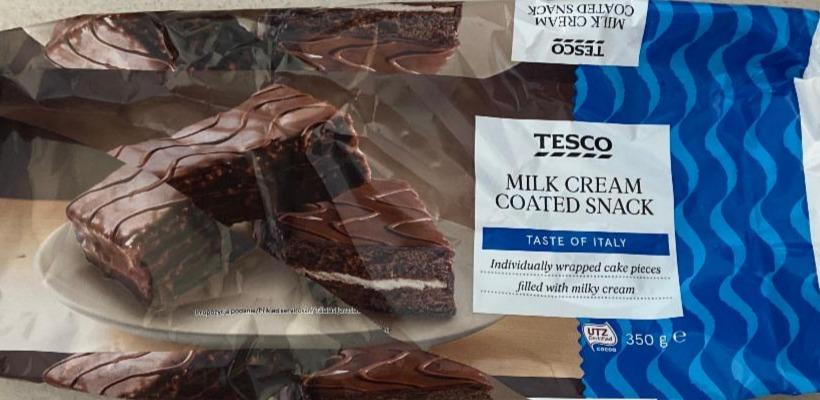 Képek - Tesco piskótaszelet kakaós bevonattal és tejes töltelékkel 10 db