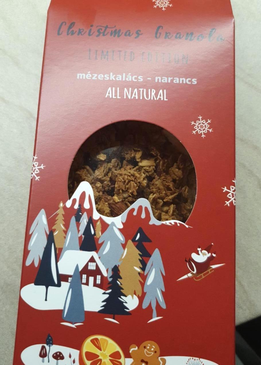 Képek - Christmas Granola mézeskalács-narancs Mendula