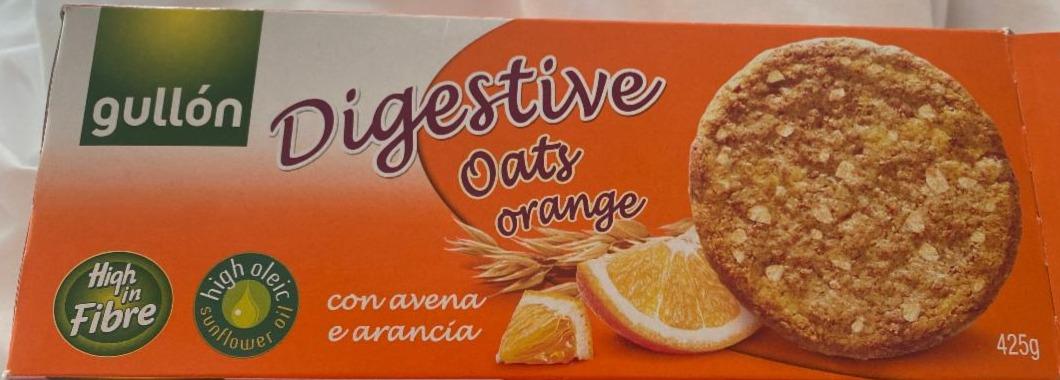 Képek - Digestive teljes kiőrlésű keksz zabbal, naranccsal Gullón
