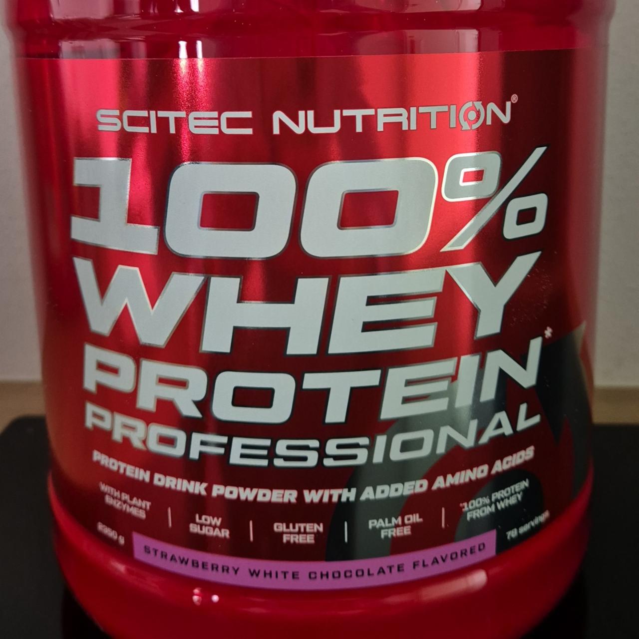 Képek - 100% whey protein professional Strawberry white chocolate flavored Scitec Nutrition