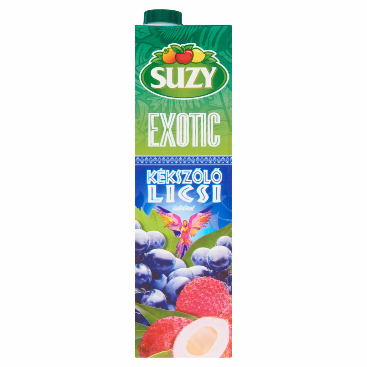 Képek - Suzy Exotic kékszőlő-licsi üdítőital cukorral és édesítőszerekkel 1 l