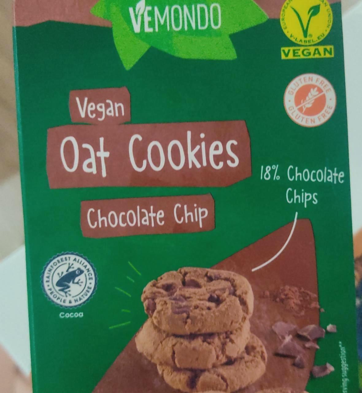 Képek - Vegan oat cookies Chocolate chip zab keksz Vemondo