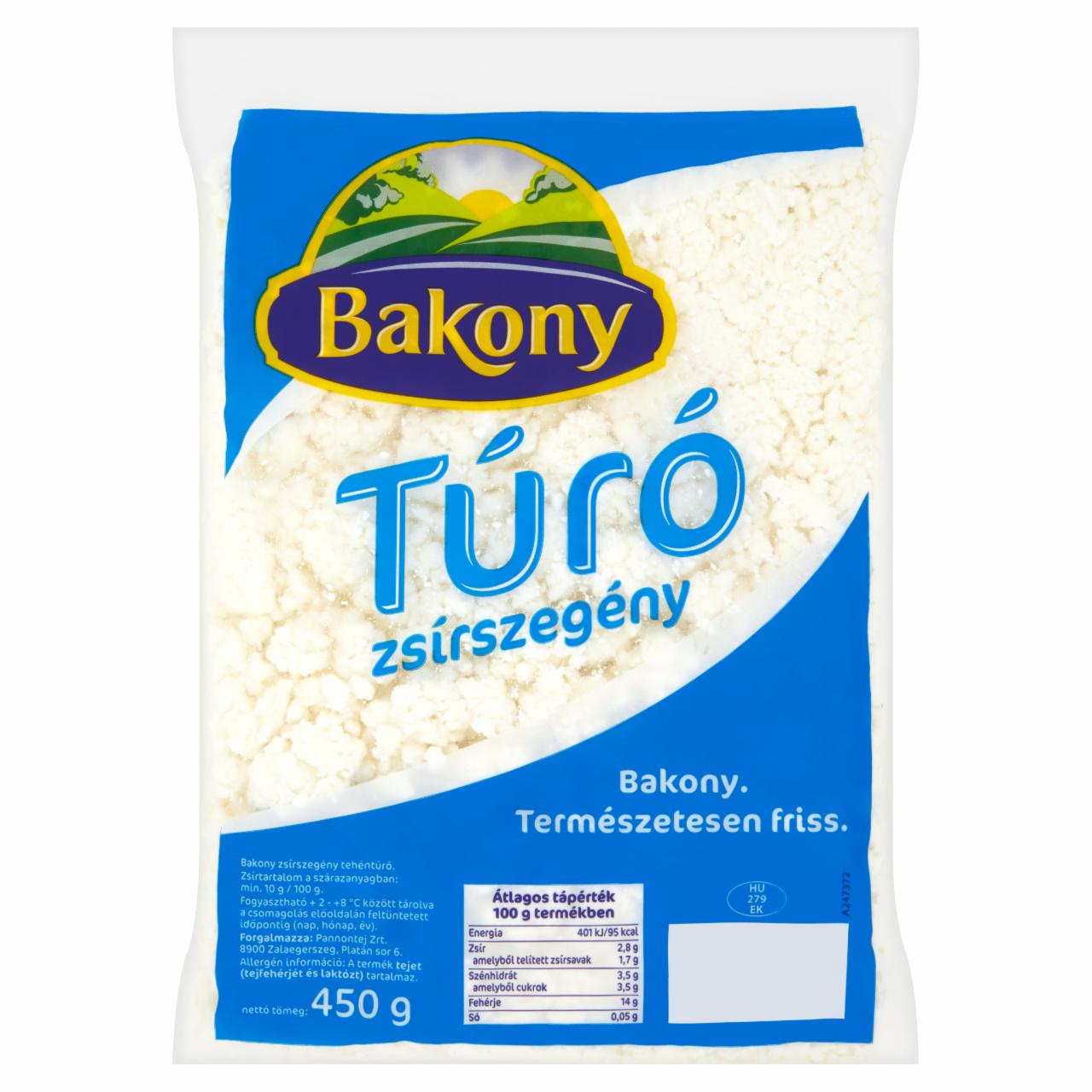 Képek - Bakony zsírszegény túró 450 g