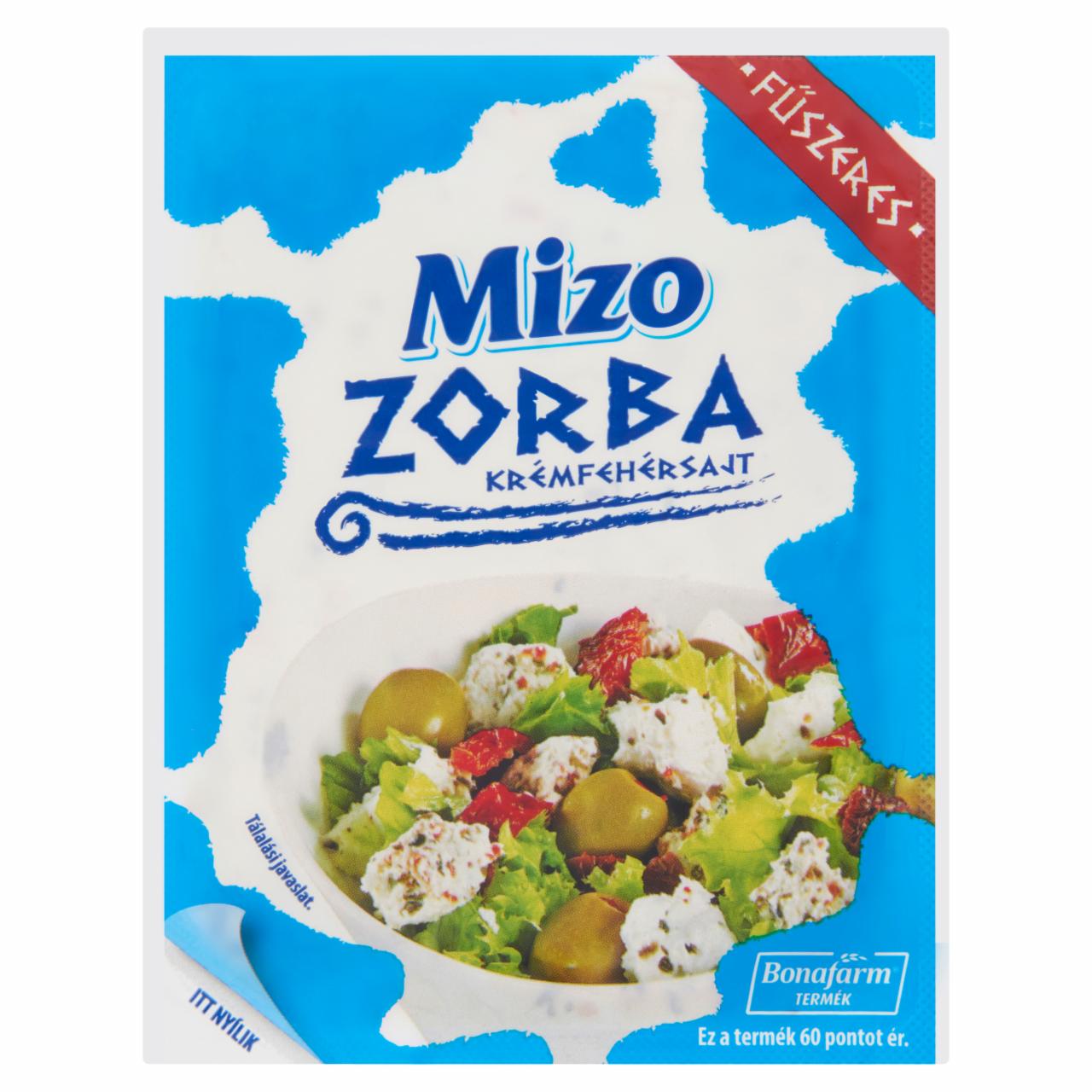 Képek - Mizo Zorba zsíros, lágy, fűszeres krémfehérsajt 250 g
