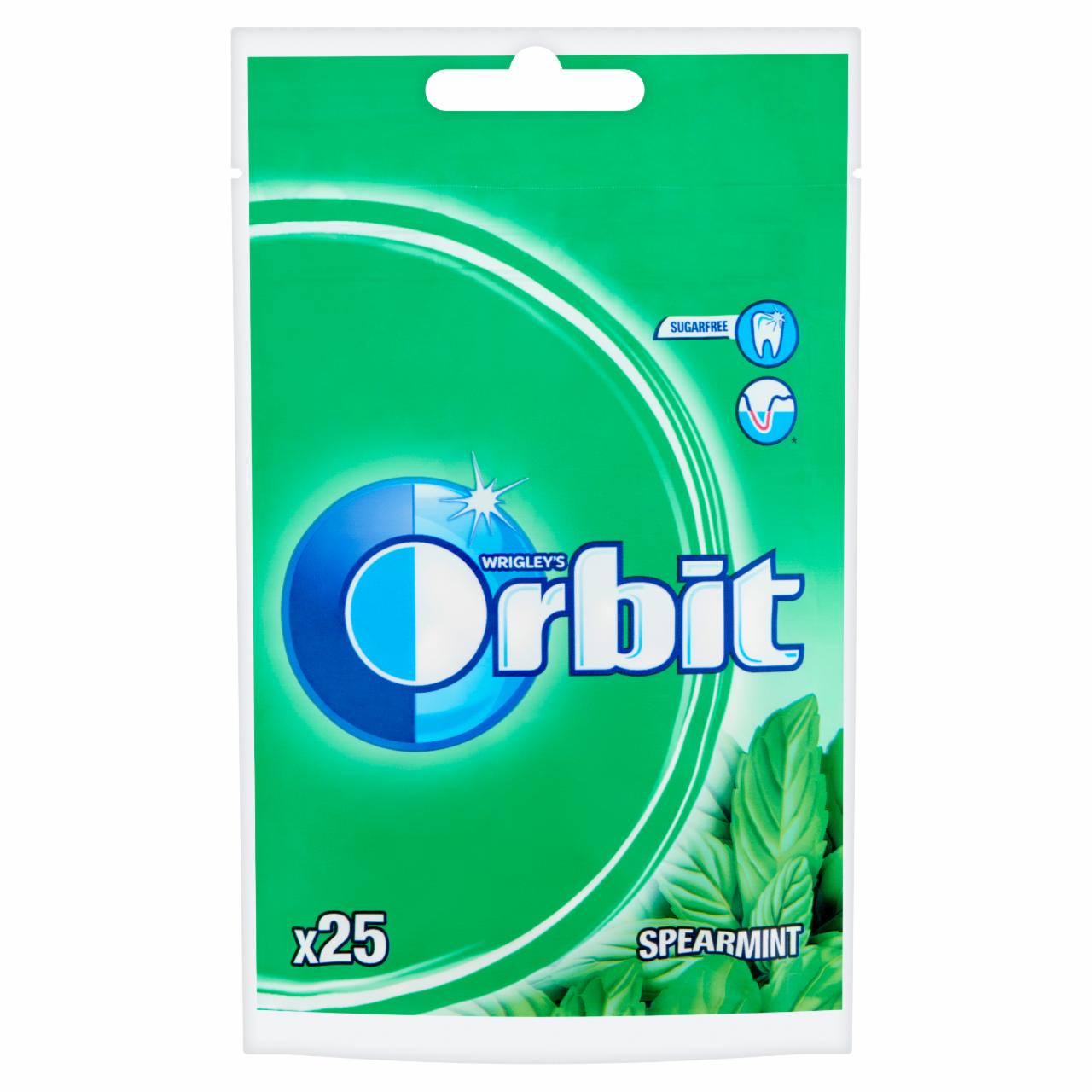 Képek - Orbit Spearmint mentaízű cukormentes rágógumi édesítőszerrel 35 g