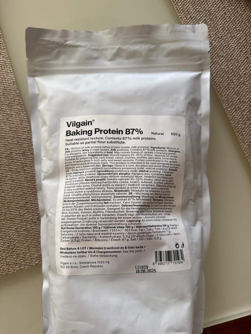 Képek - Baking protein 87% Natural Vilgain