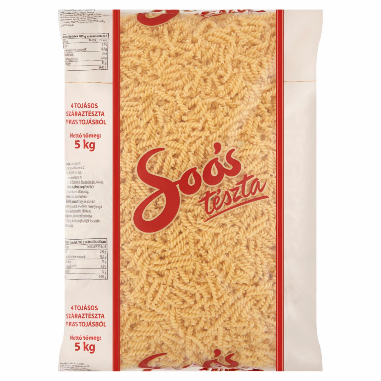 Képek - Soós orsó 4 tojásos száraztészta 5 kg