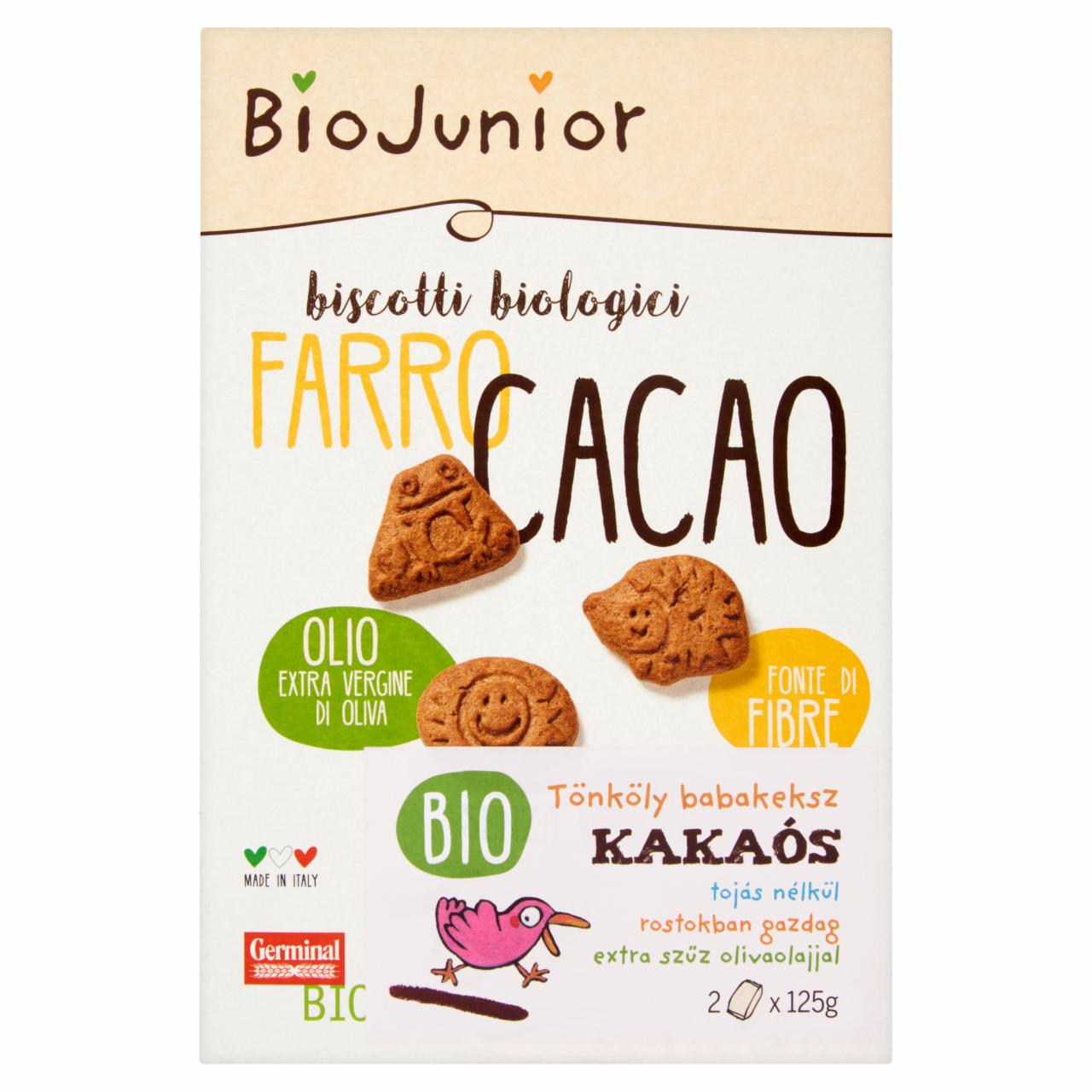 Képek - BioJunior BIO kakaós tönköly babakeksz 2 x 125 g