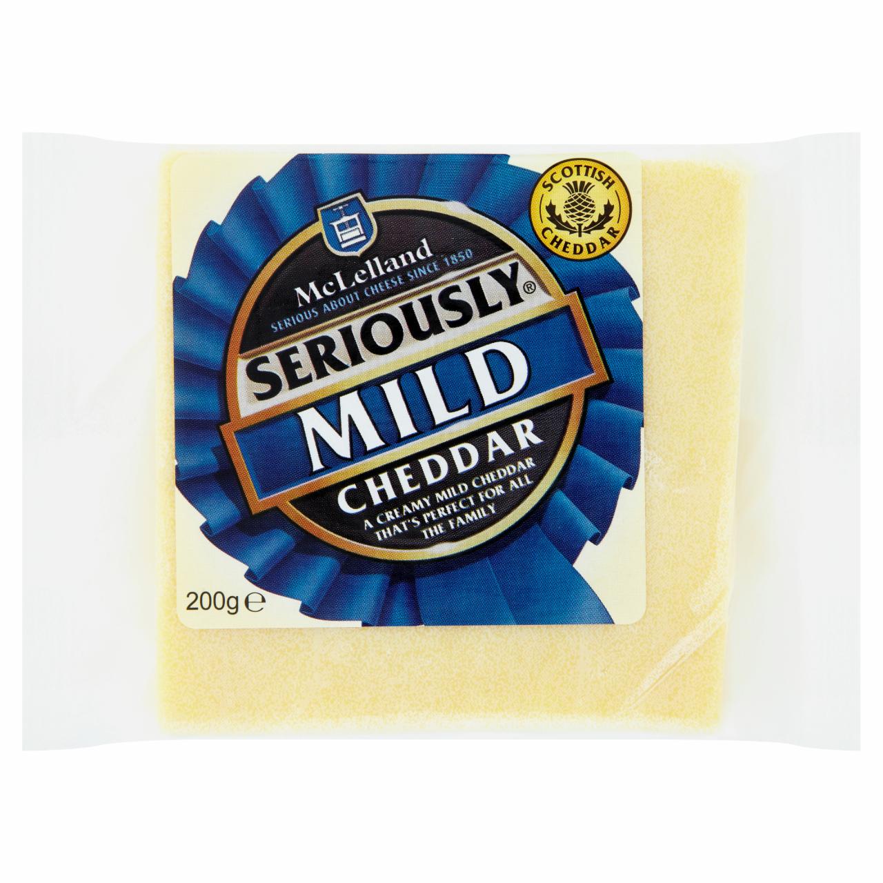 Képek - McLelland Seriously Mild fehér cheddar sajt 200 g