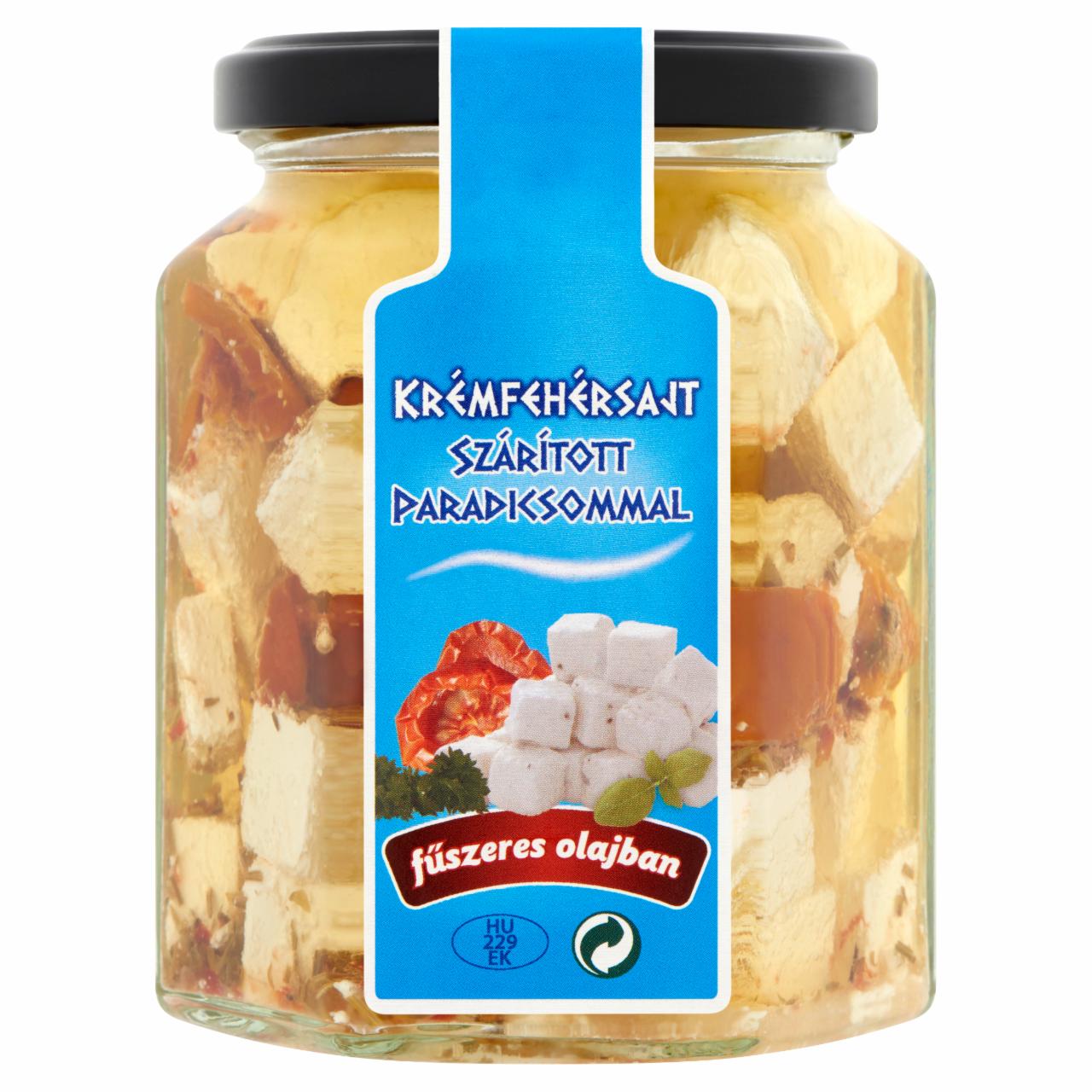 Képek - Krémfehérsajt szárított paradicsommal fűszeres olajban 260 g