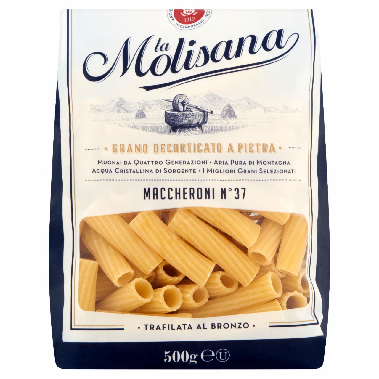 Képek - La Molisana Maccheroni N°37 durum búzadarából készült tészta 500 g