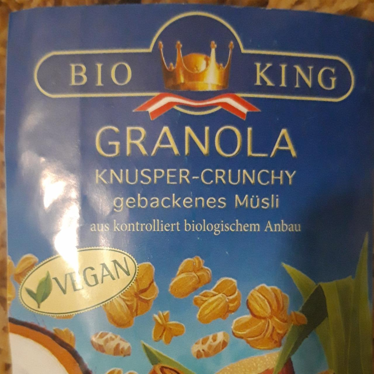 Képek - Granola vegan knusper crunchy Bio King