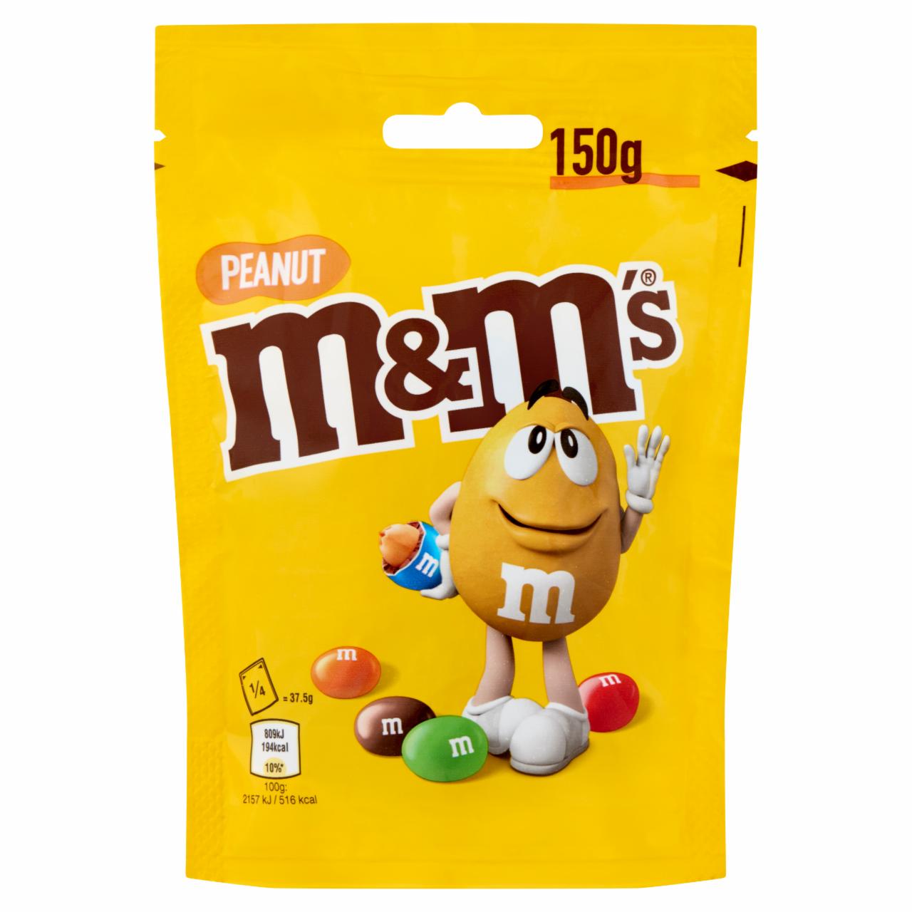 Képek - M&M's földimogyorós drazsé tejcsokoládéban cukorbevonattal 150 g