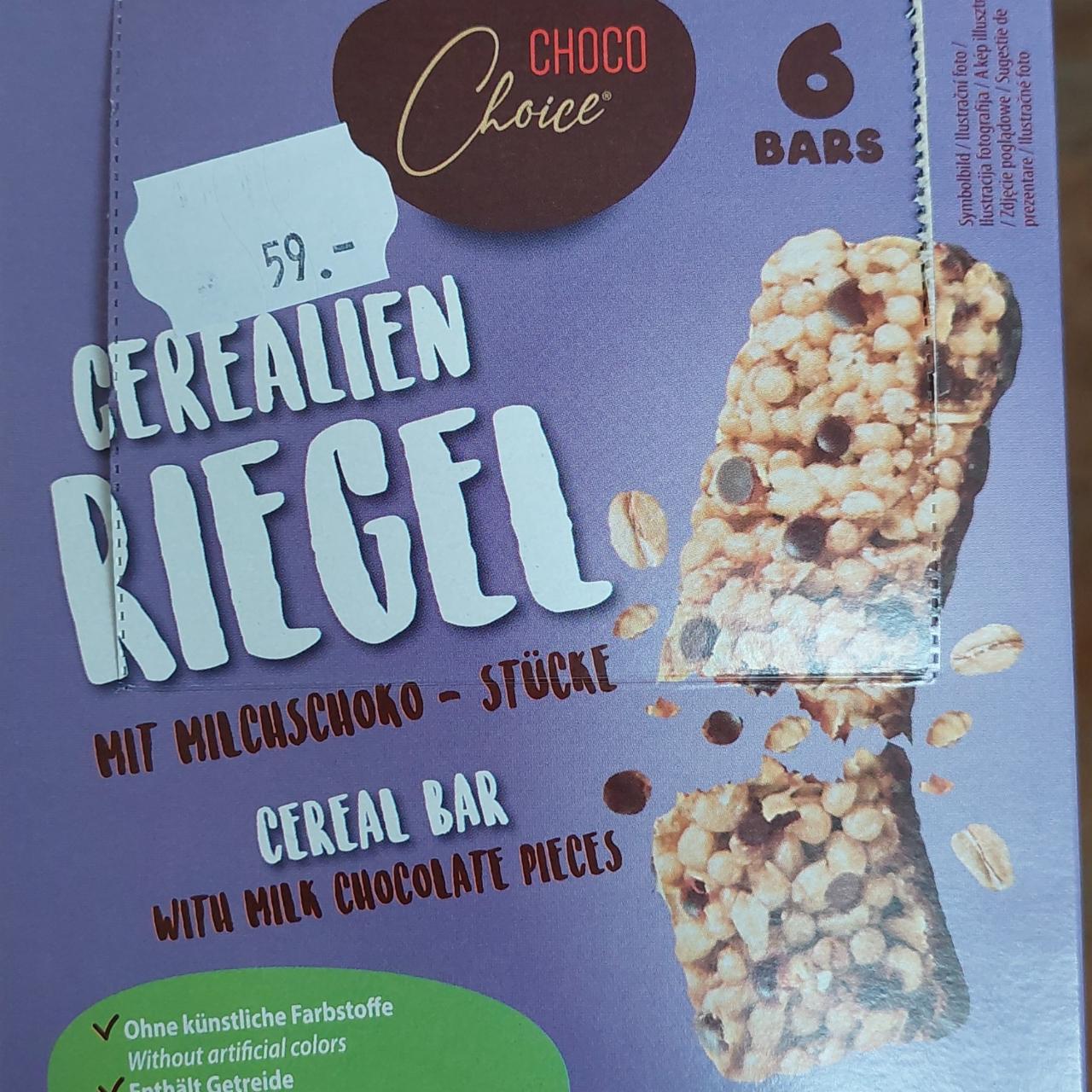 Képek - Cereal bar with milk chocolate pieces Choco choice