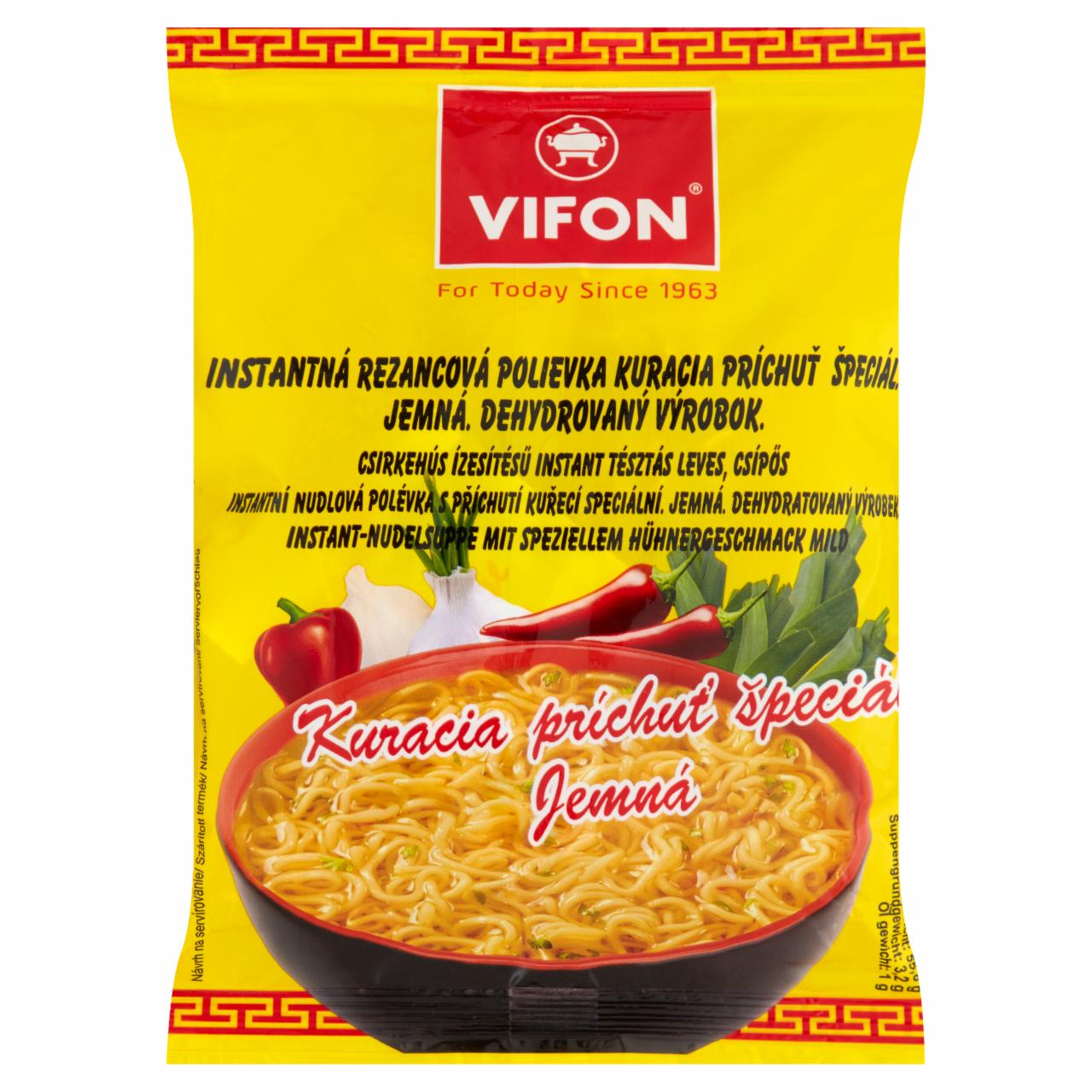 Képek - Csípős, csirkehús ízesítésű instant tésztás leves Vifon