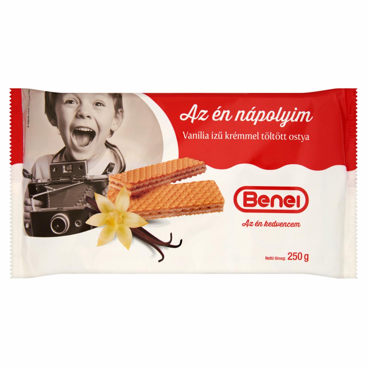 Képek - Benei vanília ízű krémmel töltött ostya 250 g