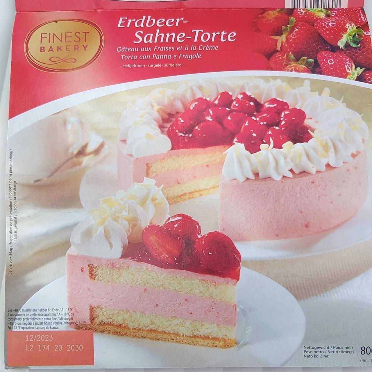 Képek - Epres - tejszínes torta gyorsfagyasztott Finest Bakery