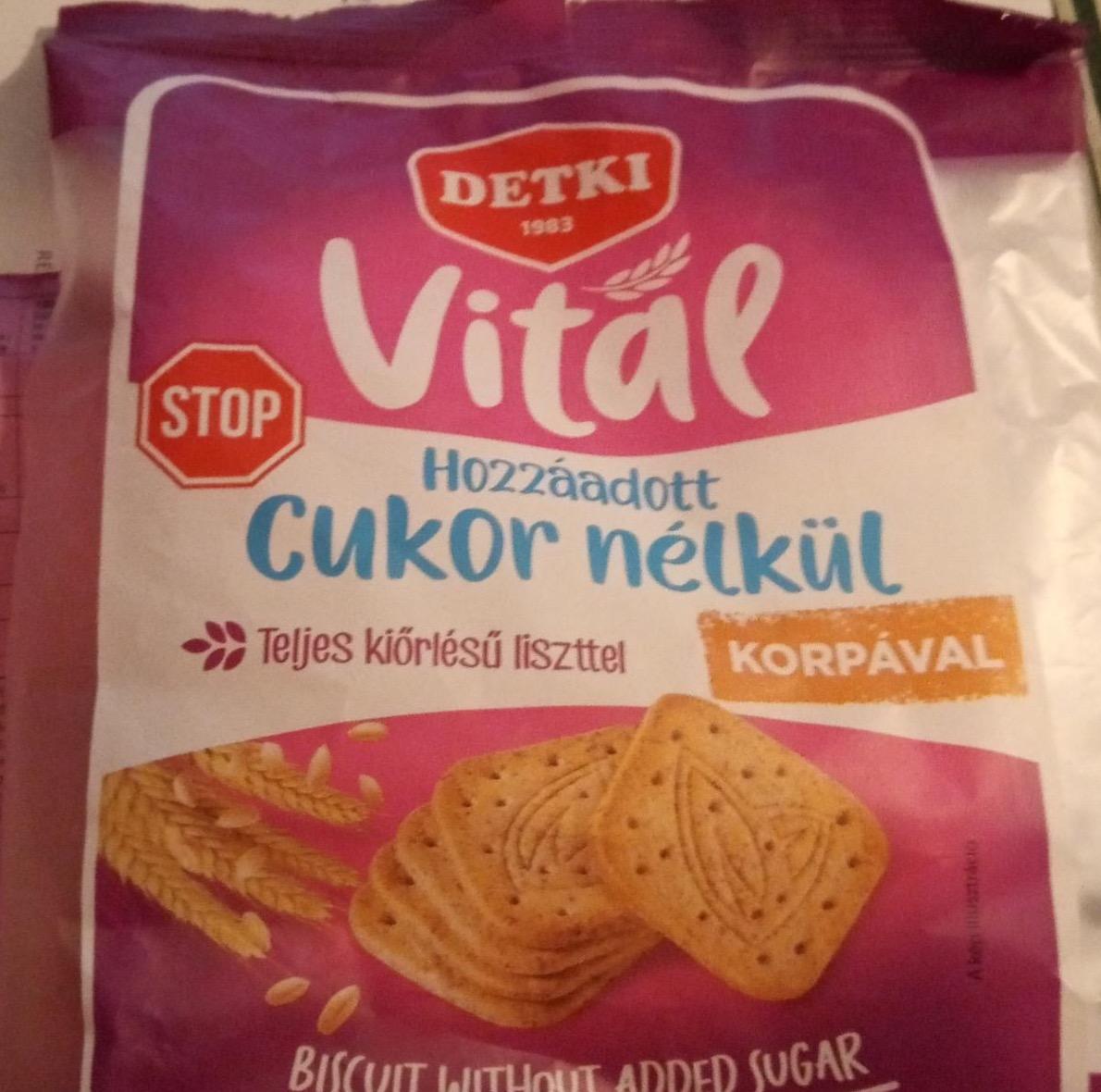 Képek - Detki Vital háztartási keksz hozzáadott cukor nélkül 180 g