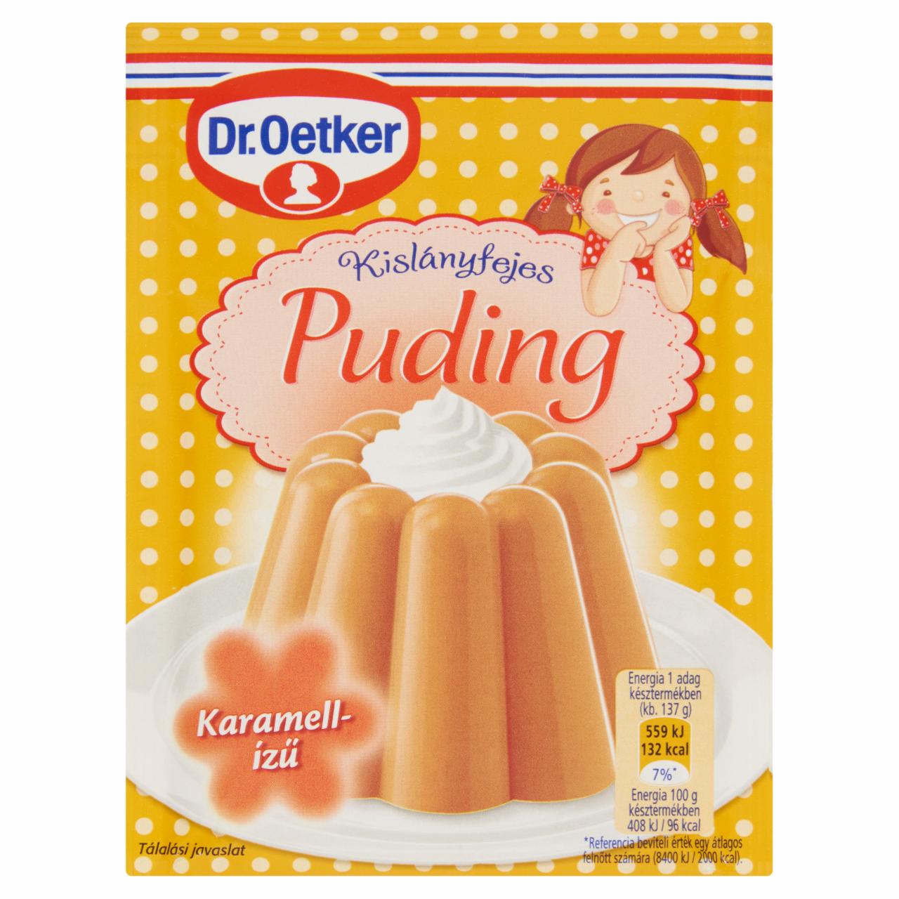 Képek - Dr. Oetker Kislányfejes Puding karamellízű pudingpor 40 g