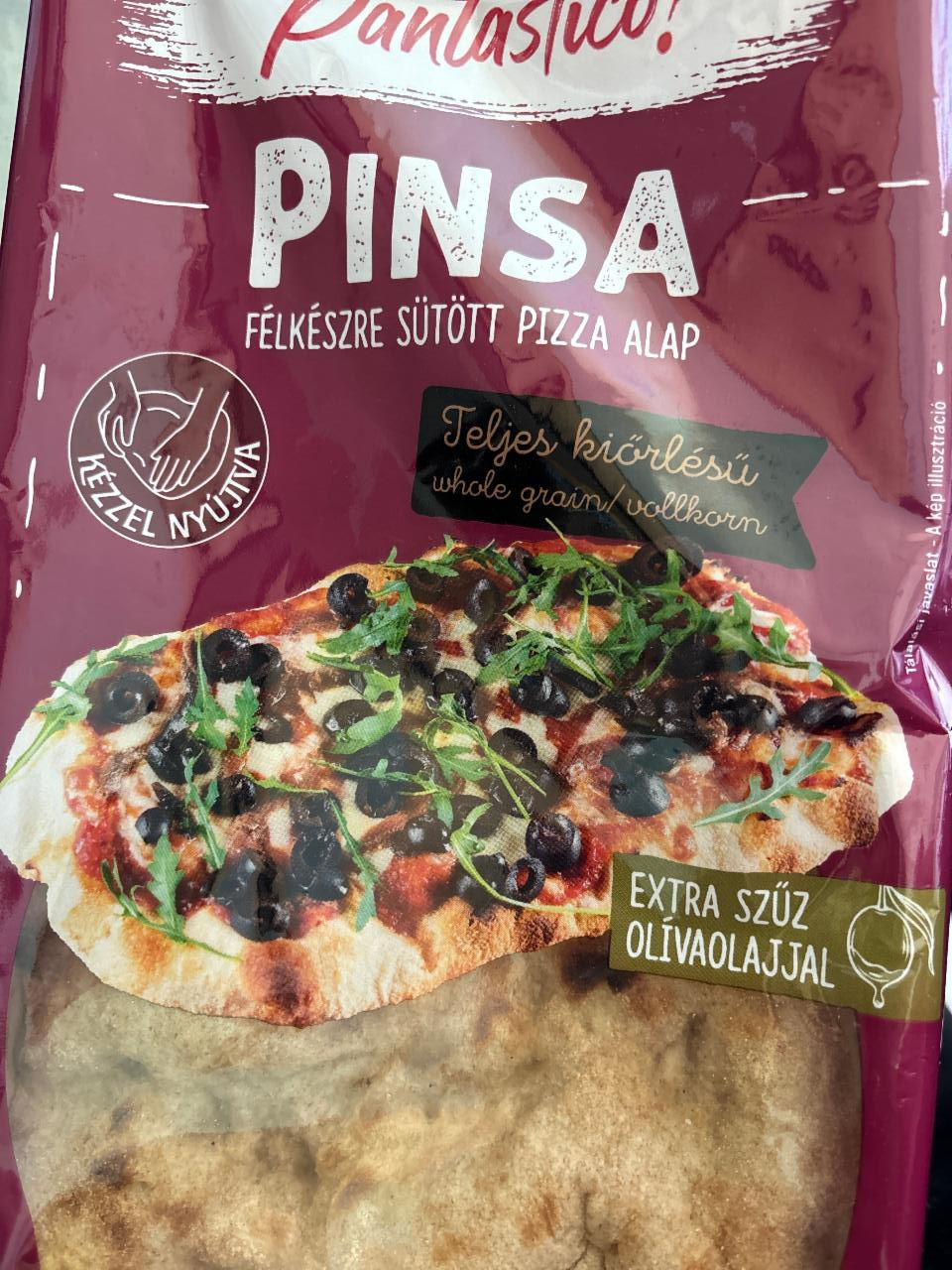 Képek - Pantastico! Pinsa teljes kiőrlésű félkészre sütött pizza alap 230 g