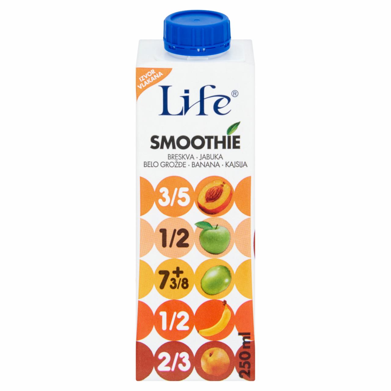 Képek - Life Smoothie rostos őszibarack ital 250 ml