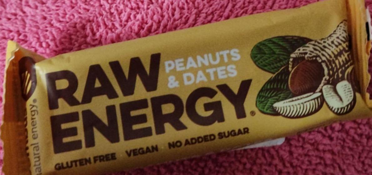Képek - bombus Raw Energy Peanuts & Dates gyümölcs szelet 50 g