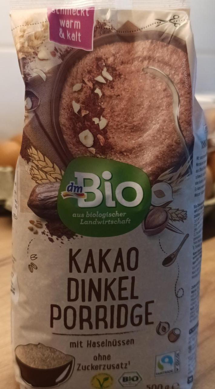 Képek - Kakao dinkel porridge mit haselnüssen dmBio