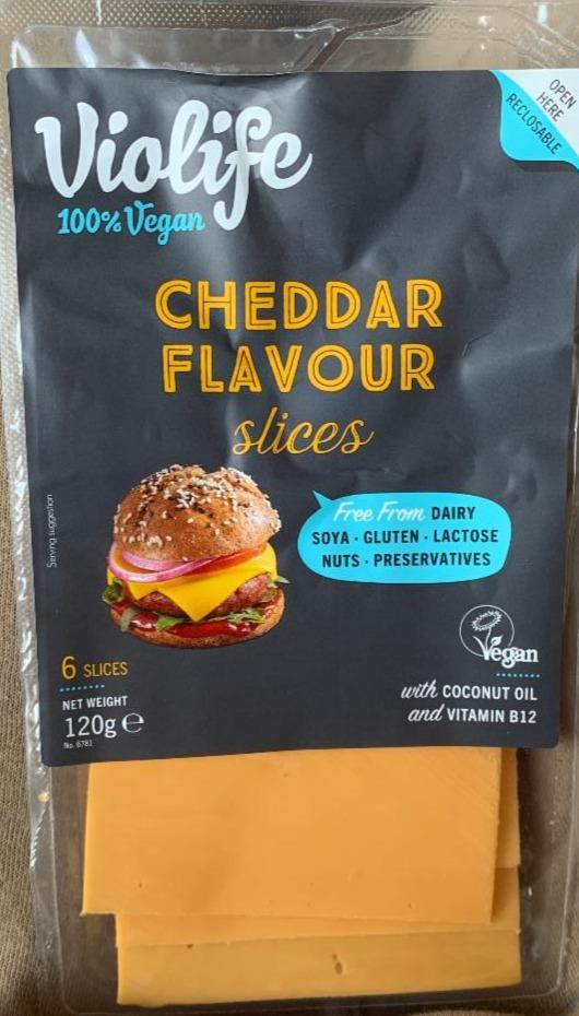 Képek - Violife Cheddar ízesítésű szeletek 100 g