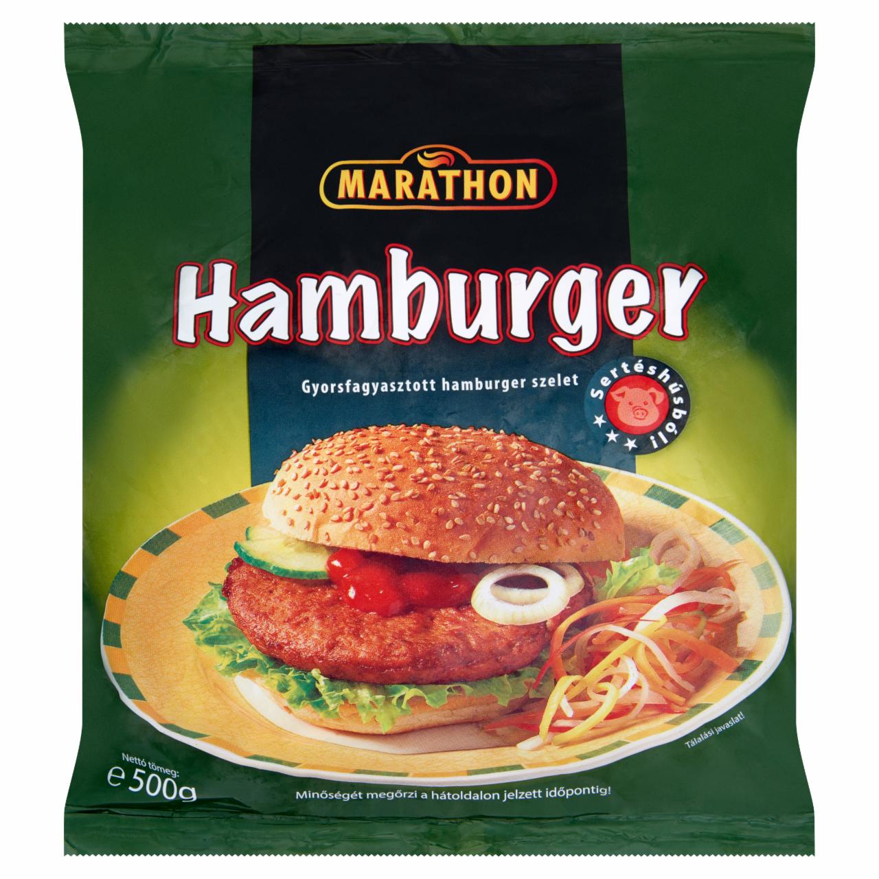 Képek - Marathon gyorsfagyasztott hamburger szelet 500 g