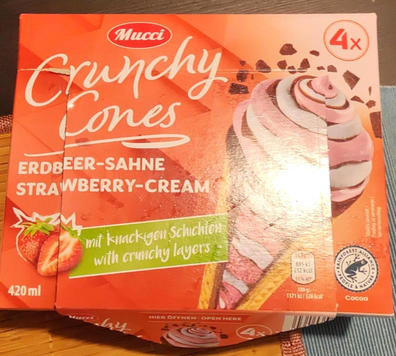 Képek - Crunchy cones epres tölcséres jégkrém Mucci