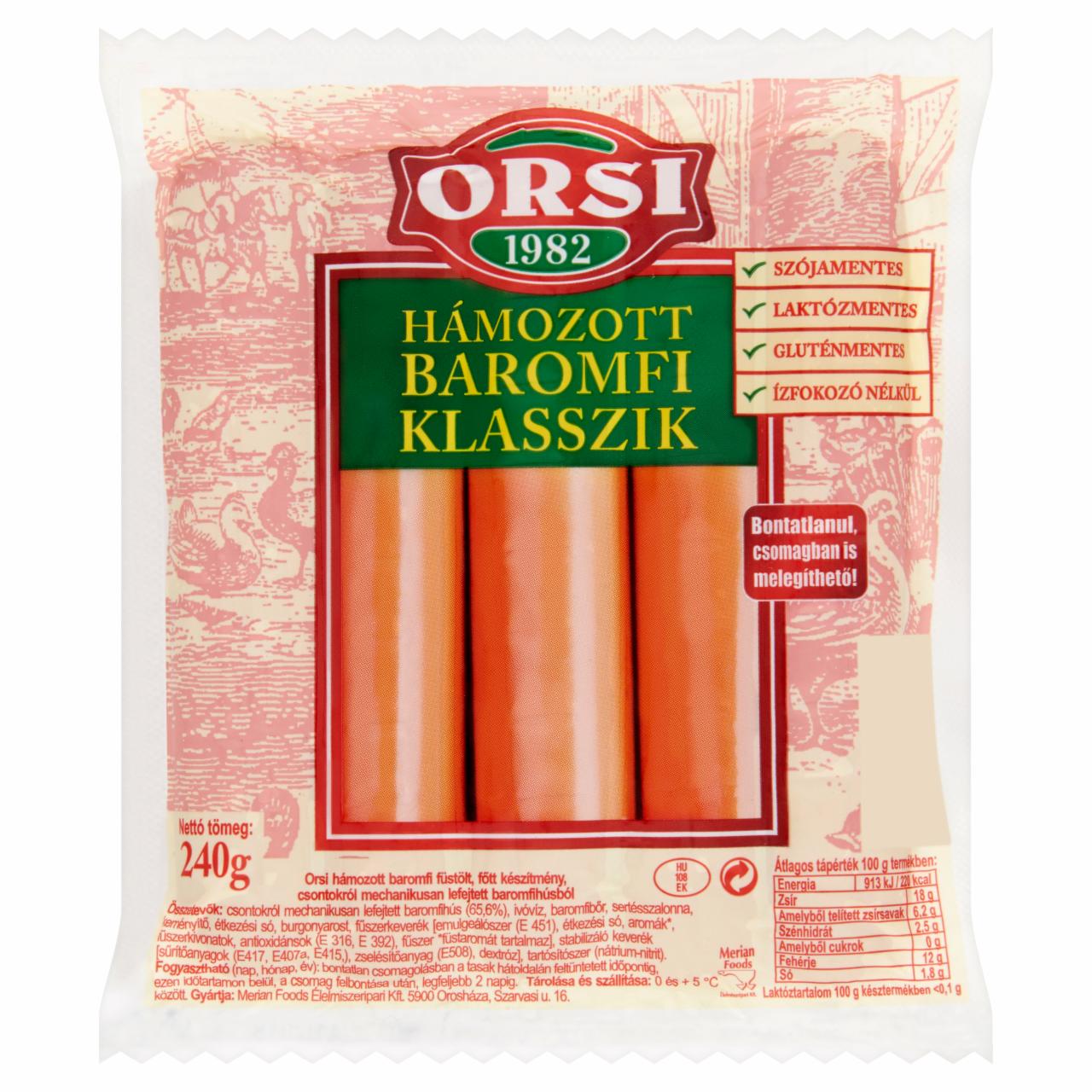 Képek - Orsi hámozott baromfi klasszik 240 g