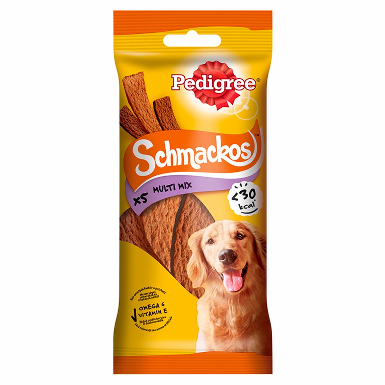 Képek - Pedigree Schmackos Multi Mix marha-bárány-baromfi állateledel felnőtt kutyák számára 5 db 36 g