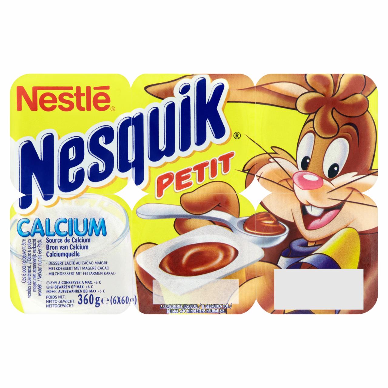 Képek - Nestlé Nesquik Petit kakaós desszertkrém 6 x 60 g