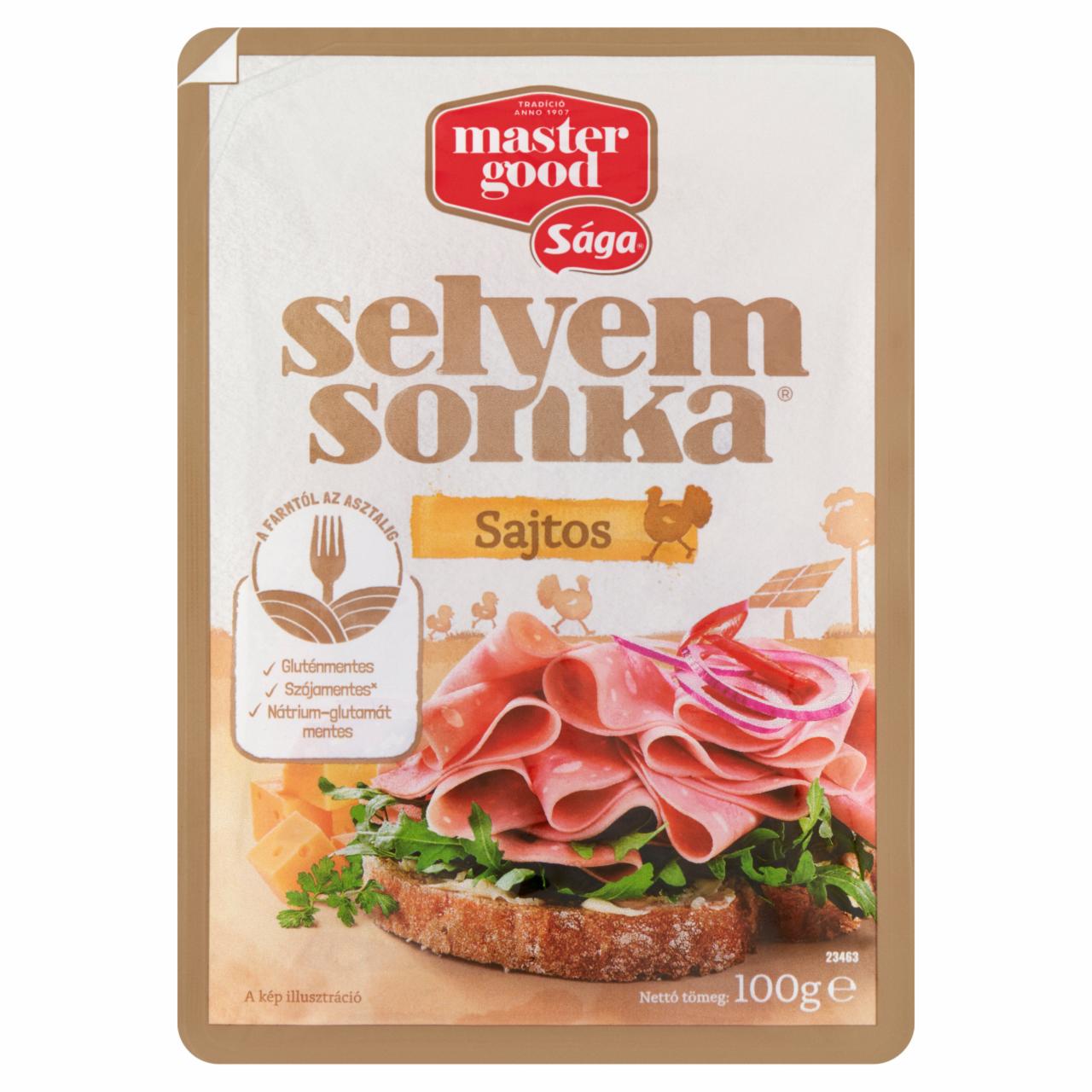 Képek - Sága szeletelt sajtos selyemsonka 100 g