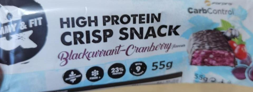Képek - High protein crisp snack blackcurrant - cranberry Yummy & Fit