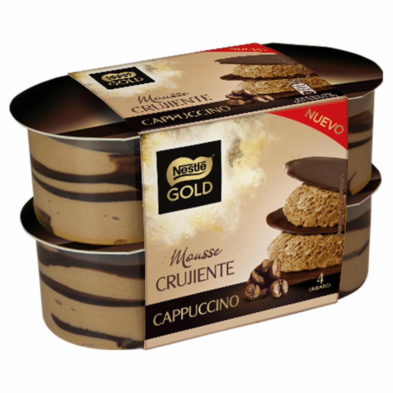 Képek - Nestlé Gold kávés mousse desszert kakaó réteggel 4 x 57 g (228 g)