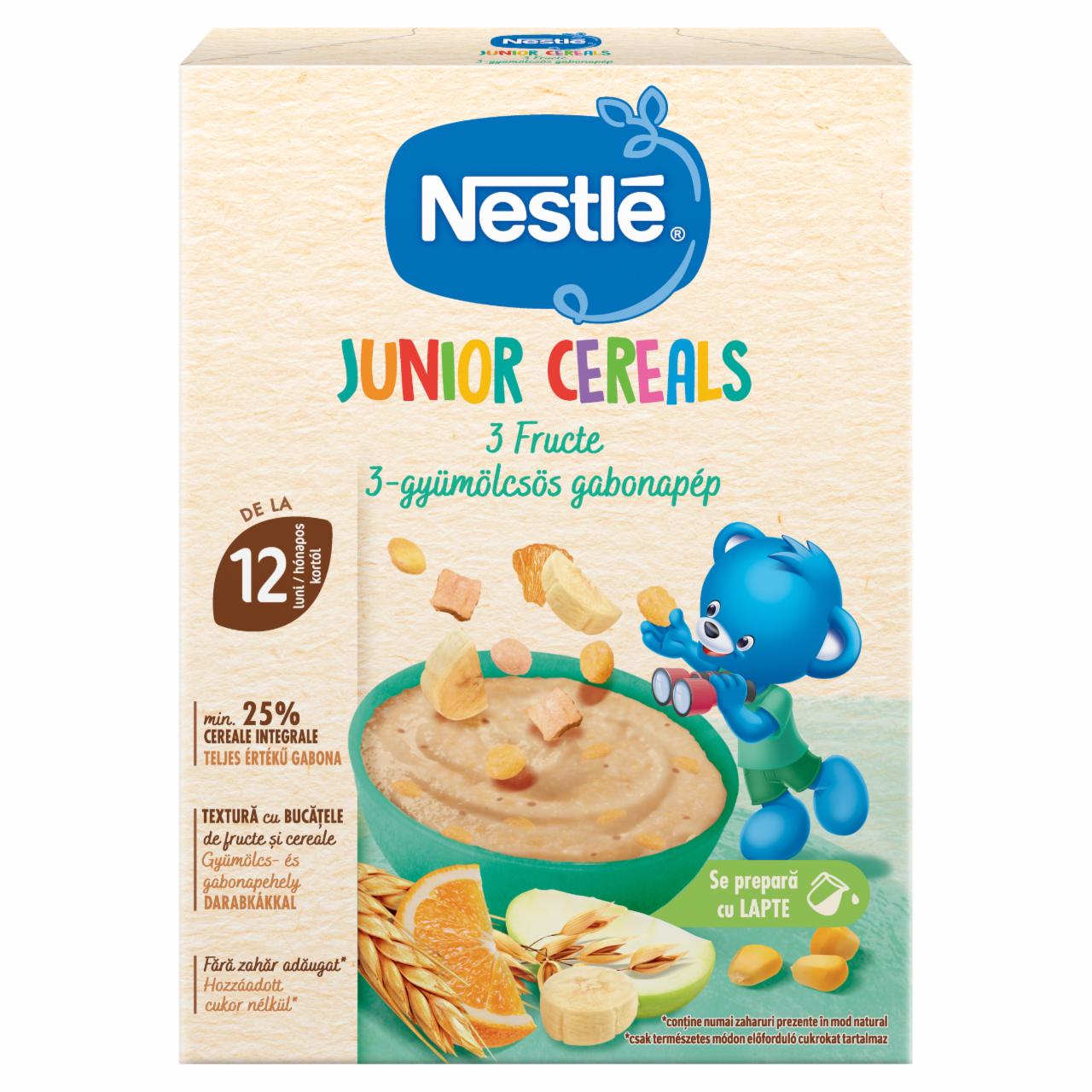 Képek - Nestlé Junior Cereals 3-gyümölcsös gabonapép 12 hónapos kortól 200 g 