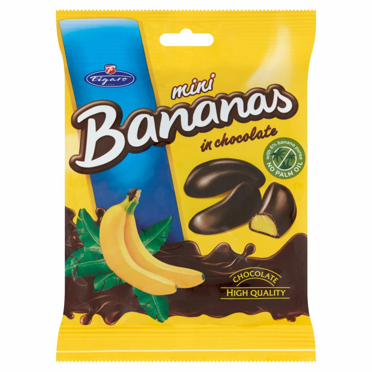 Képek - Figaro étcsokoládéval bevont banános habos zselék 75 g