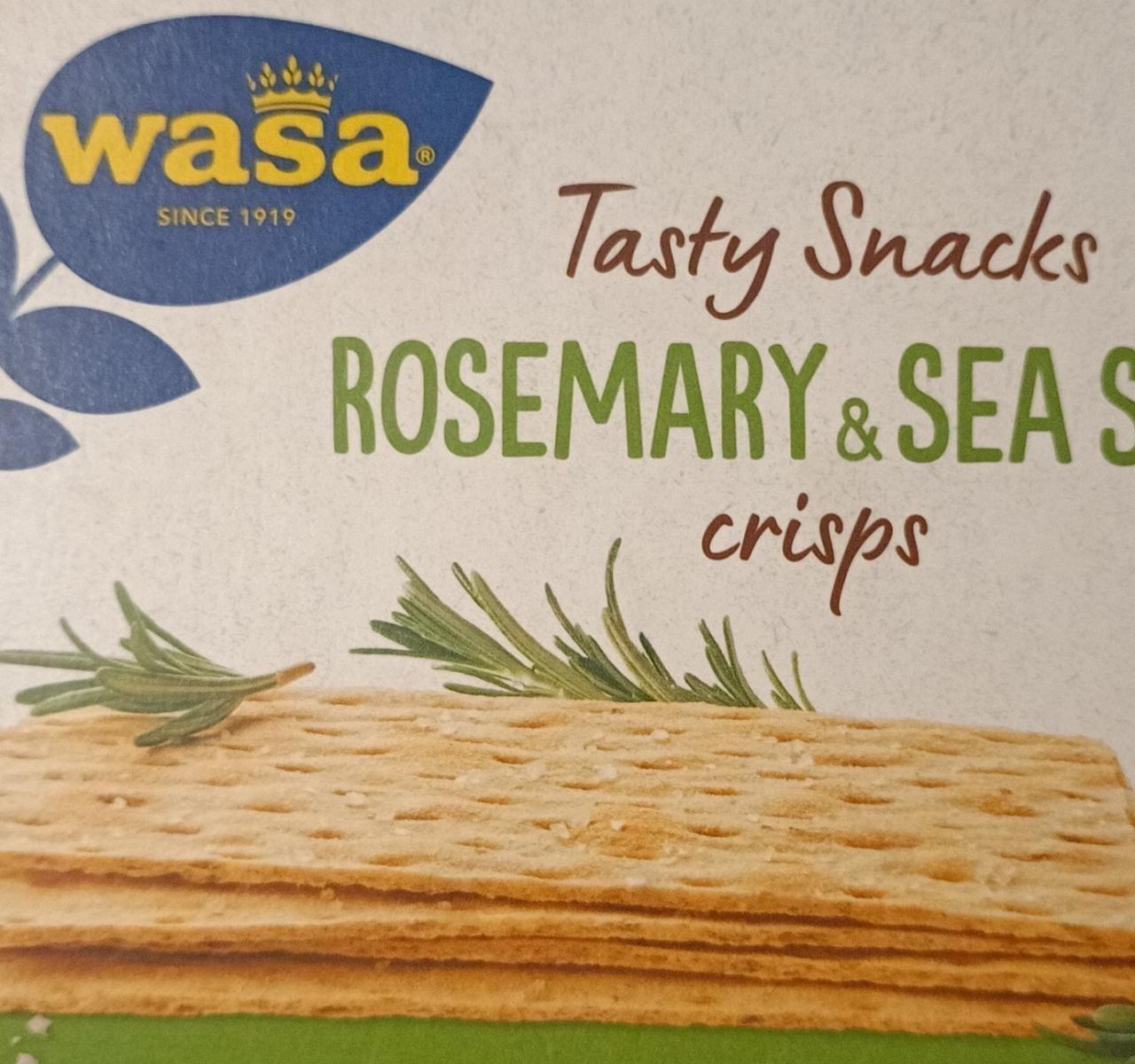 Képek - Tasty snacks Rosemary & Sea salt crisps Wasa